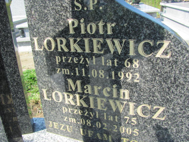 Marcin Lorkiewicz Wierzchosławice - Grobonet - Wyszukiwarka osób pochowanych