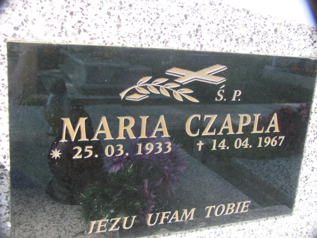 Maria Czapla 1933 Wierzchosławice - Grobonet - Wyszukiwarka osób pochowanych