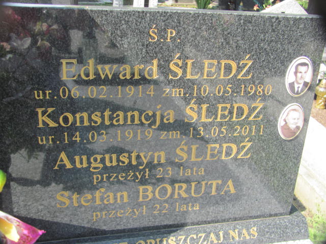 Stefan Boruta Wierzchosławice - Grobonet - Wyszukiwarka osób pochowanych