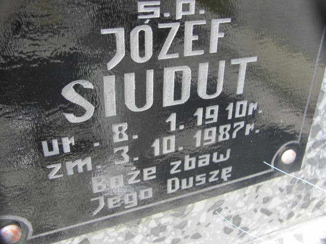 Józef Siudut 1910 Wierzchosławice - Grobonet - Wyszukiwarka osób pochowanych