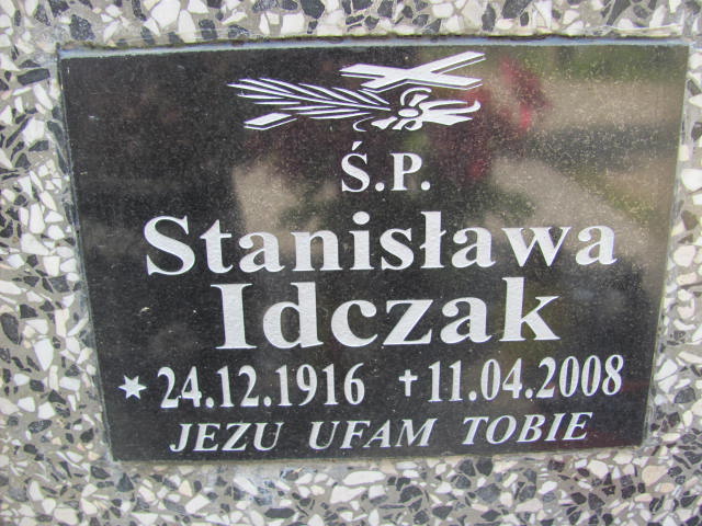 Stanisława Idczak 1916 Wierzchosławice - Grobonet - Wyszukiwarka osób pochowanych