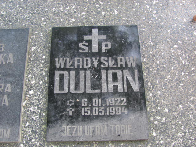 Władysław Dulian 1922 Wierzchosławice - Grobonet - Wyszukiwarka osób pochowanych