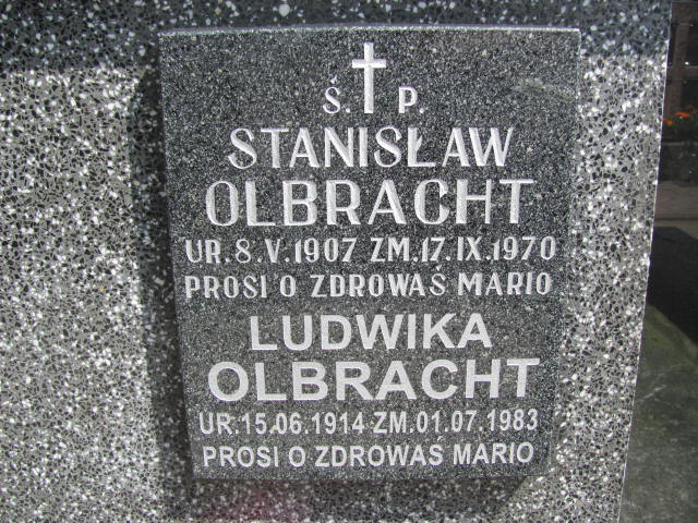 Stanisław Olbracht 1907 Wierzchosławice - Grobonet - Wyszukiwarka osób pochowanych