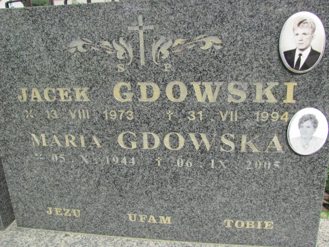 Jacek Gdowski 1973 Wierzchosławice - Grobonet - Wyszukiwarka osób pochowanych