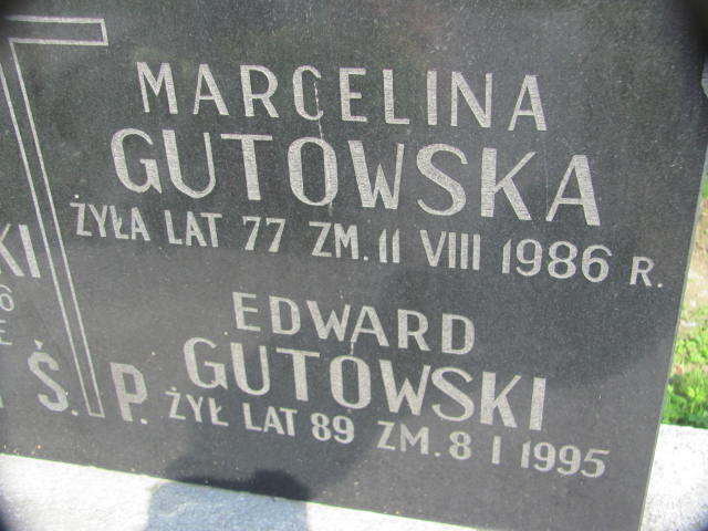 Edward Gutowski Wierzchosławice - Grobonet - Wyszukiwarka osób pochowanych